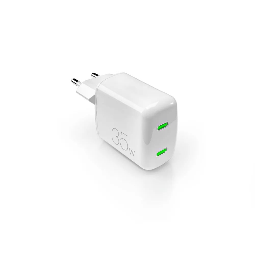 PURO GaN Netzlader, 2x USB-C PD, 35W