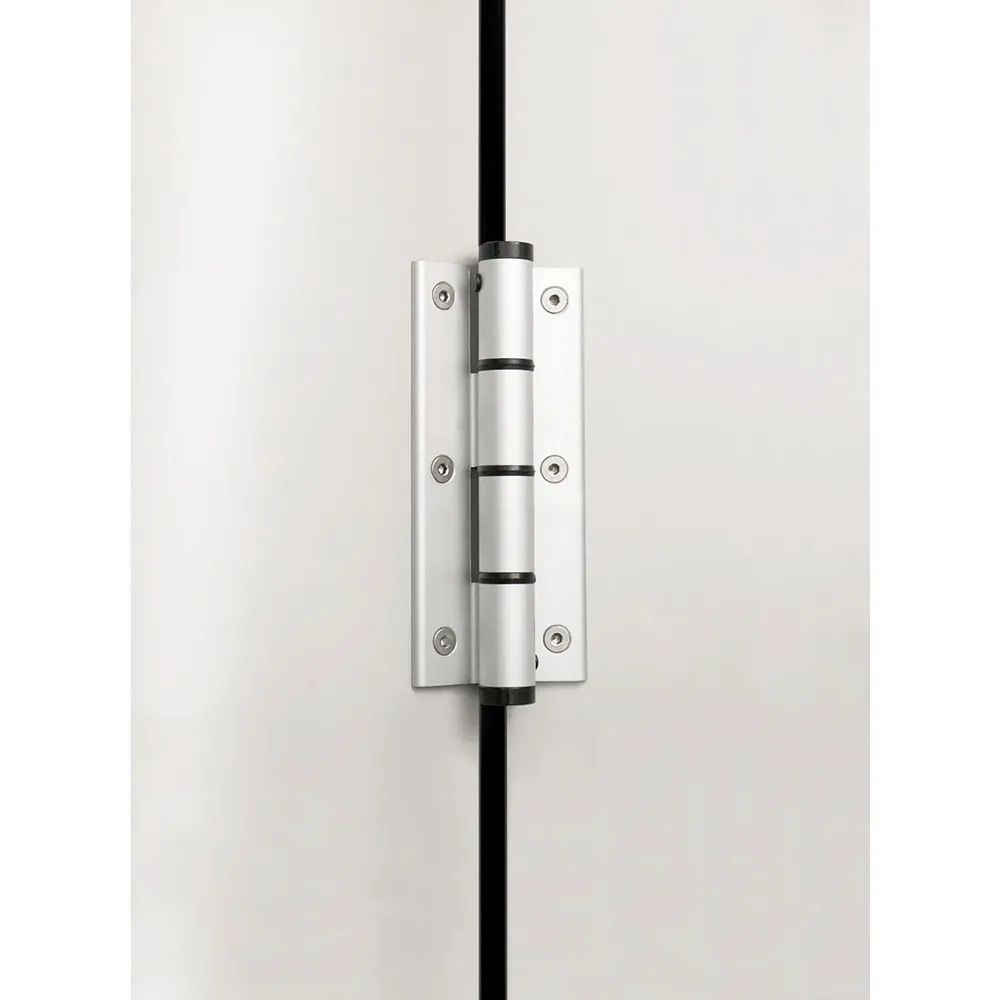 Justor Federband SF 120 dreiteilig, Bandhöhe 120 mm, Rollen ø 16 mm,Alu silber eloxiert