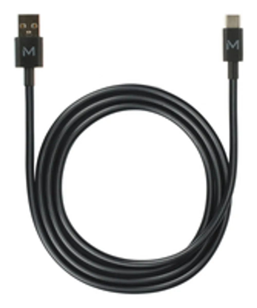 Mobilis Energia Cable - USB A C - 1m - Black