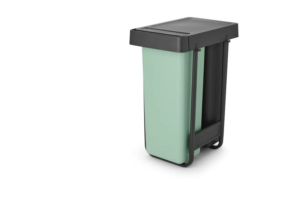 Brabantia Sort&Go Einbaumülleimer, 2 x 30 l - Dark Grey