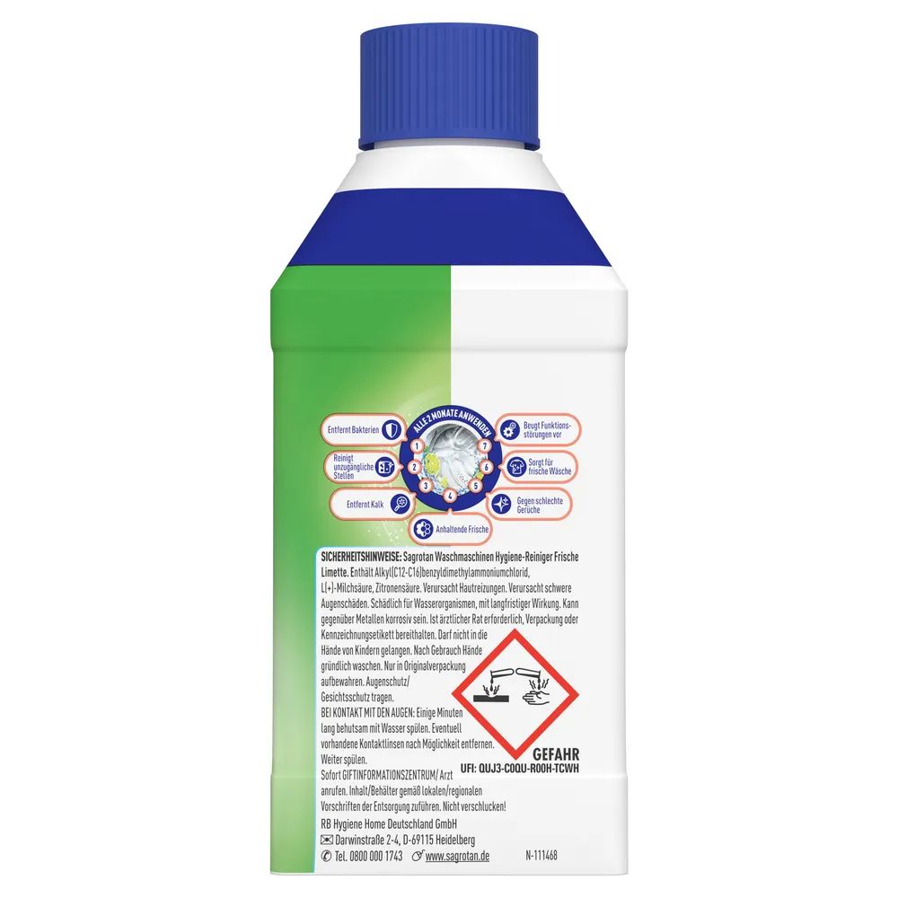 Sagrotan Waschmaschinen Hygiene-Reiniger Limette
