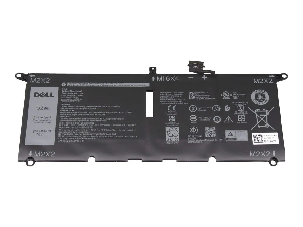 Dell 52Wh Lithium-ion battery for - Battery - Batterie - 6.500 mAh