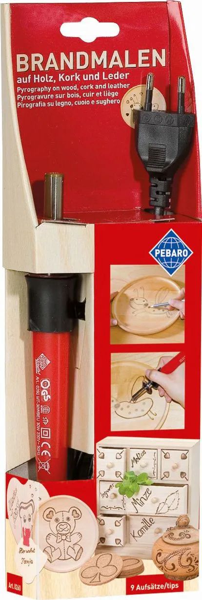 Peter Bausch GmbH & Co. KG Brandmalkolben mit 9 Aufsätzen Euro Stec
