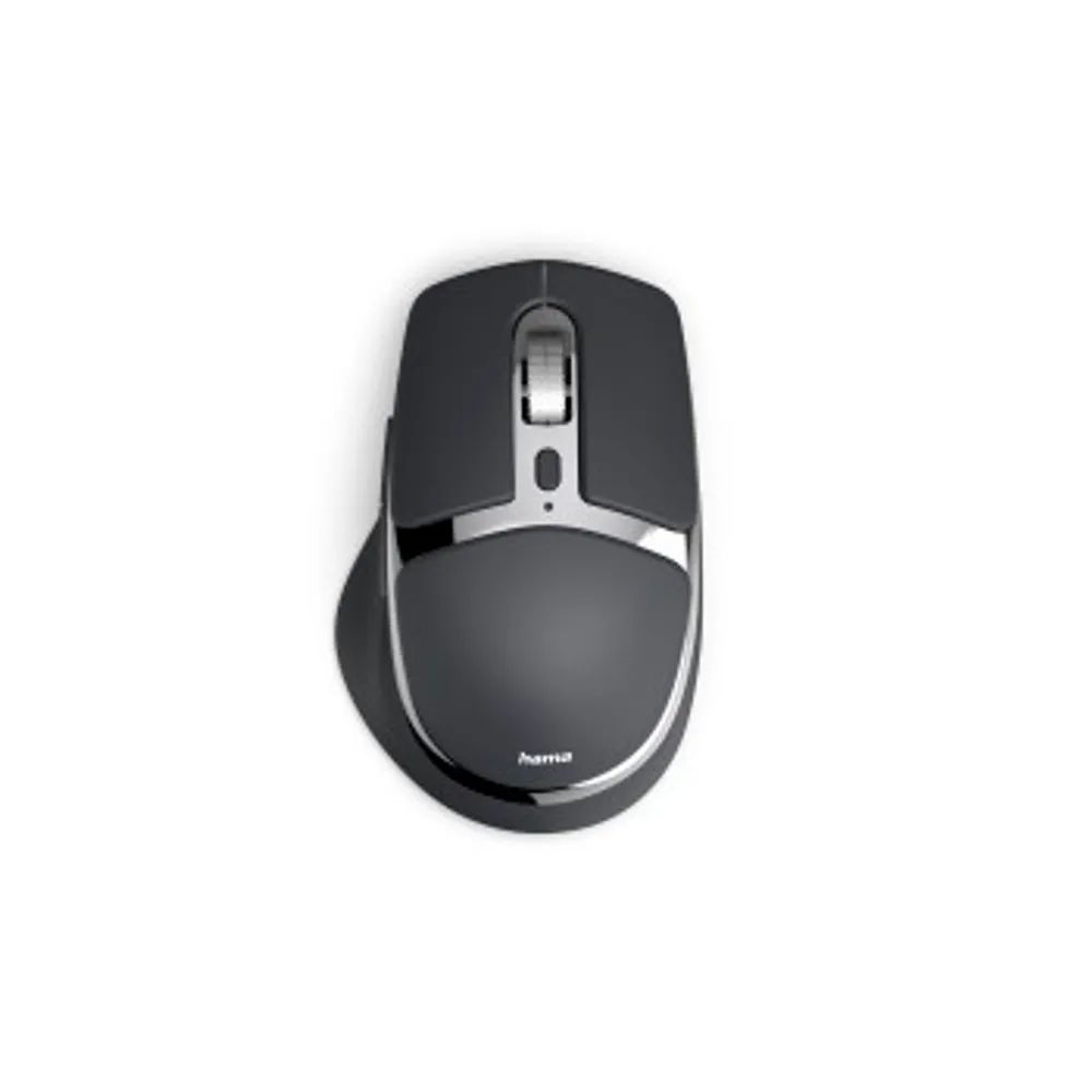 Hama Multi-Device-Maus "WM-800", ergonomisch, Funk/Bluetooth®, Akku, Schwarz