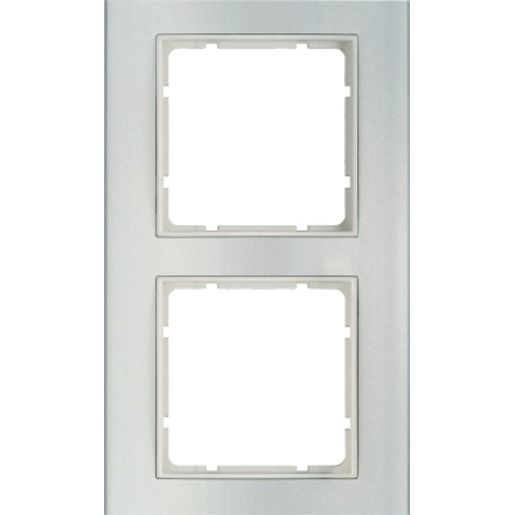 Berker RAHMEN 2 FACH ALU/PWS PROFIL / BERKER 10123904 B.3 10123904