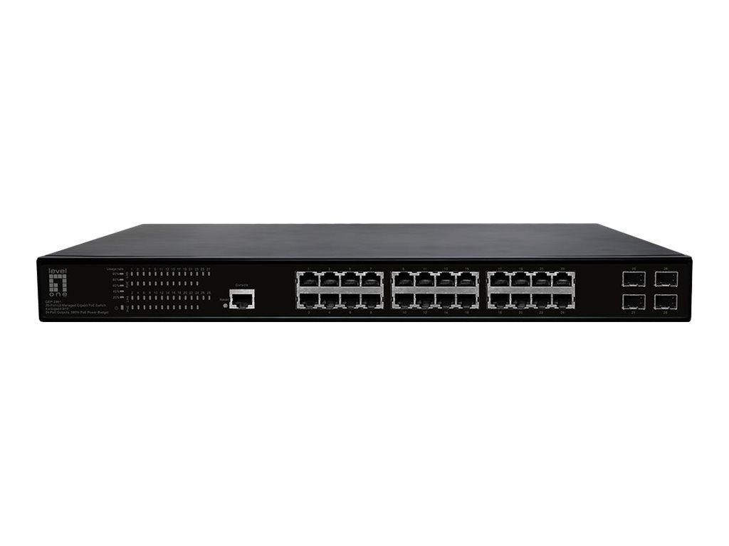 LevelOne GEP-2861 - Switch - managed - 24 x 10/100/1000 (PoE+)
