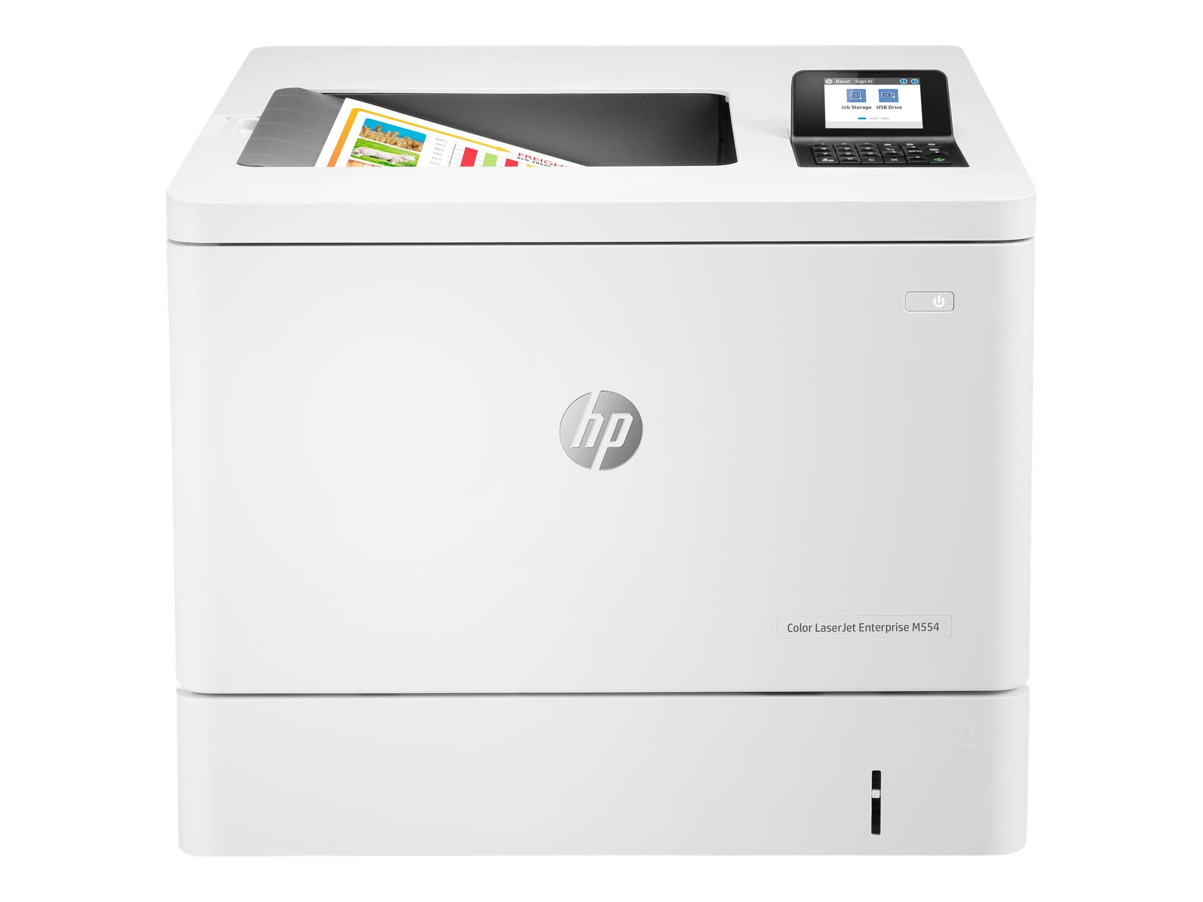 HP LaserJet Enterprise M554dn - Drucker - Farbe - Duplex - Laser - A4/Legal - 1200 x 1200 dpi - bis zu 33 Seiten/Min. (einfarbig)
