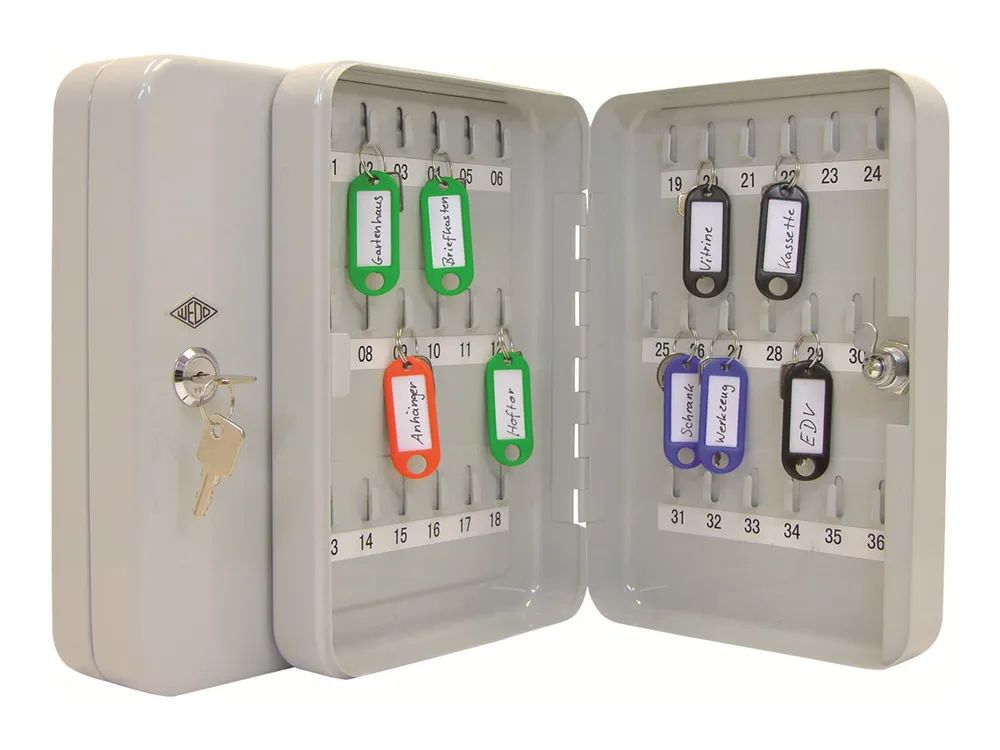 WEDO Schlüsselschrank - 36 Haken - Stahl