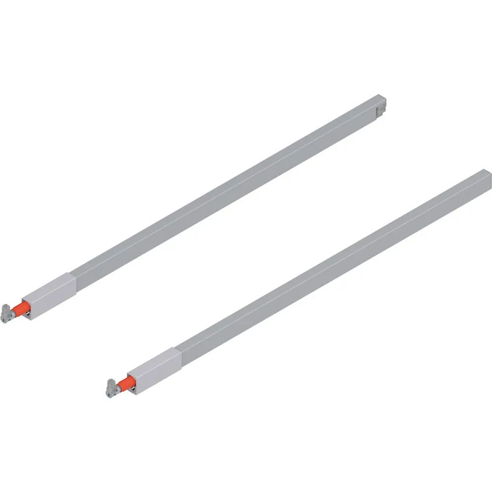 BLUM TANDEMBOX antaro Längsreling Set, NL 650, grau RAL 9006