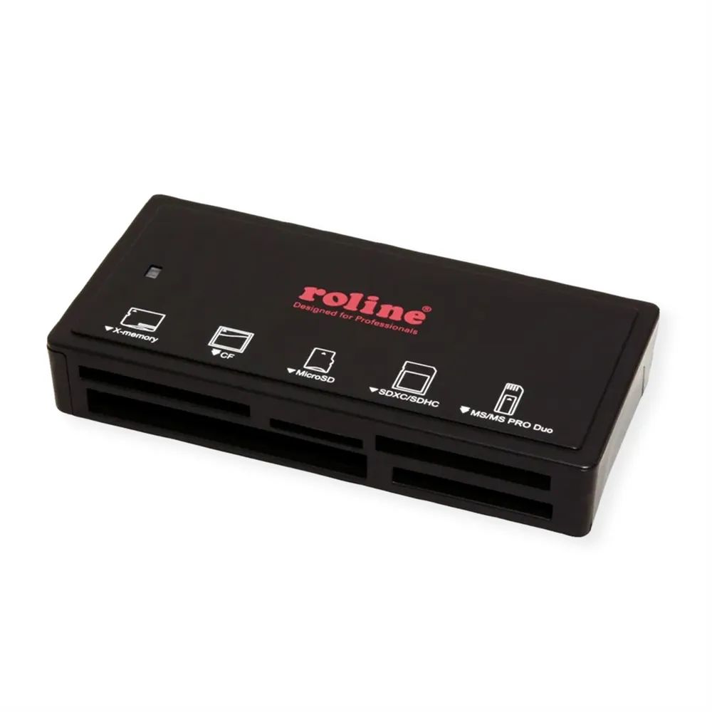 ROLINE USB 3.2 Gen 1 Multi Card Reader, schwarz