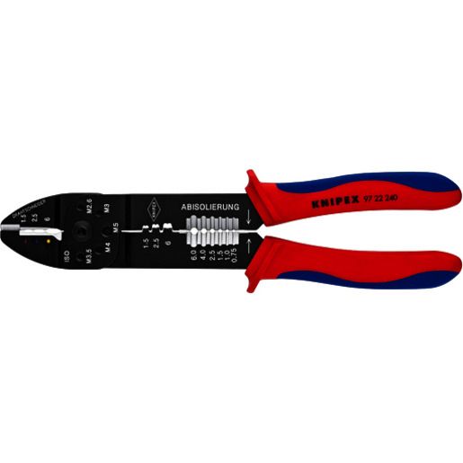 Knipex SCHWARZ LACKIERT 2-K 240 MM / KNIPEX CRIMPZANGE 97 22 240
