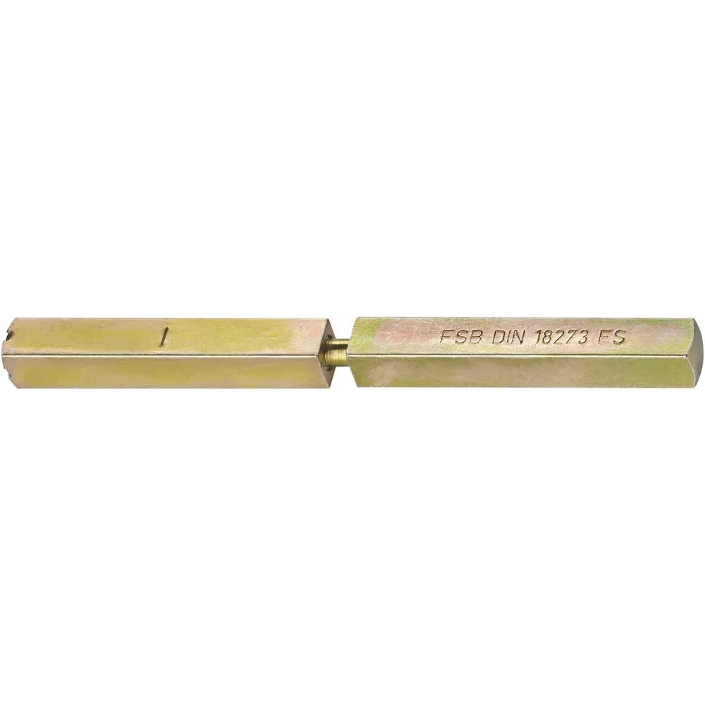 FSB Spezialstift 05 0125 geteilt, LI 52 x LA 57 mm, VK 9 mm, gelb verzinkt