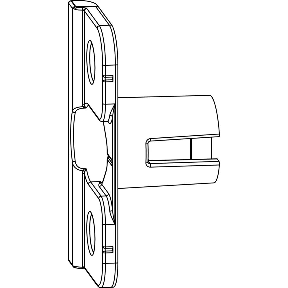 MACO Anpressverschluss einbohrbar Rahmenteil, Eurofalz 30 mm 13 V (368015)