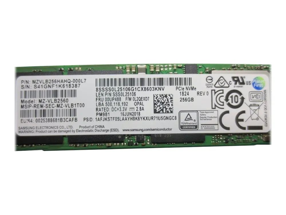 Lenovo M.2 NVMe SSD with PCIe 3.0 x4