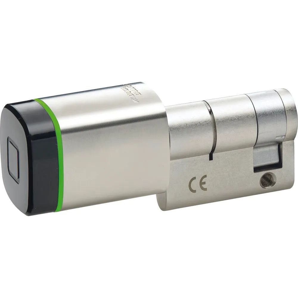 DORMAKABA Digitalhalbzylinder evolo smart, 30 mm, Messing vernickelt matt