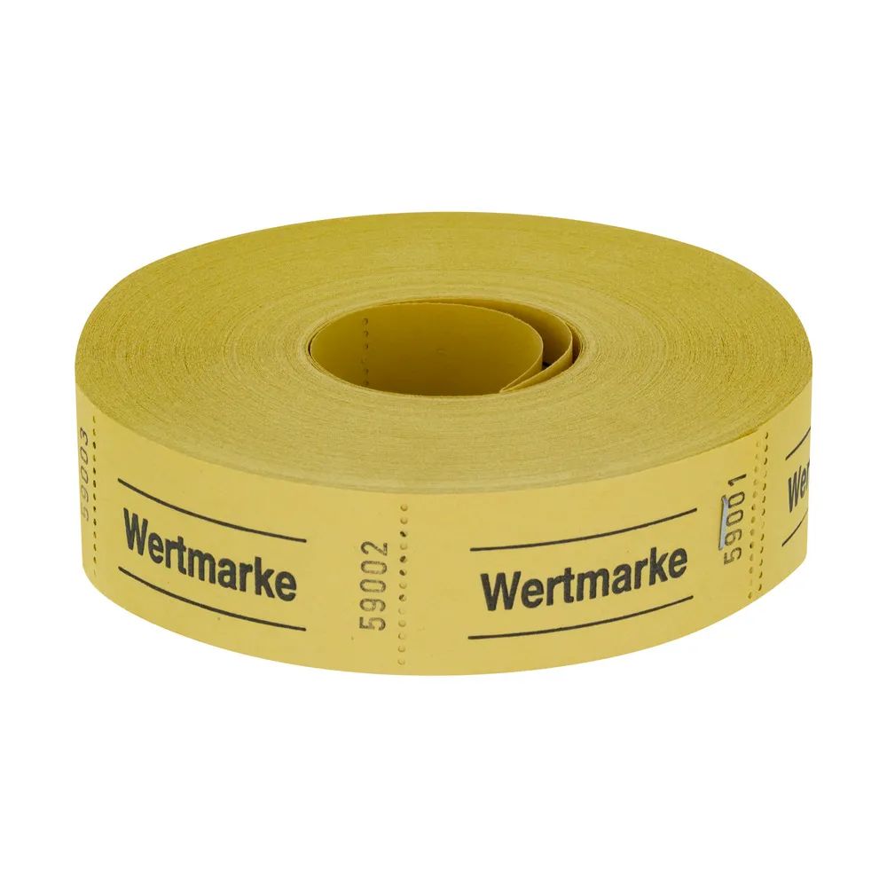 herlitz Wertmarken neutral 5 x 1000 Abrisse fortlaufend nummeriert 5 Rollen