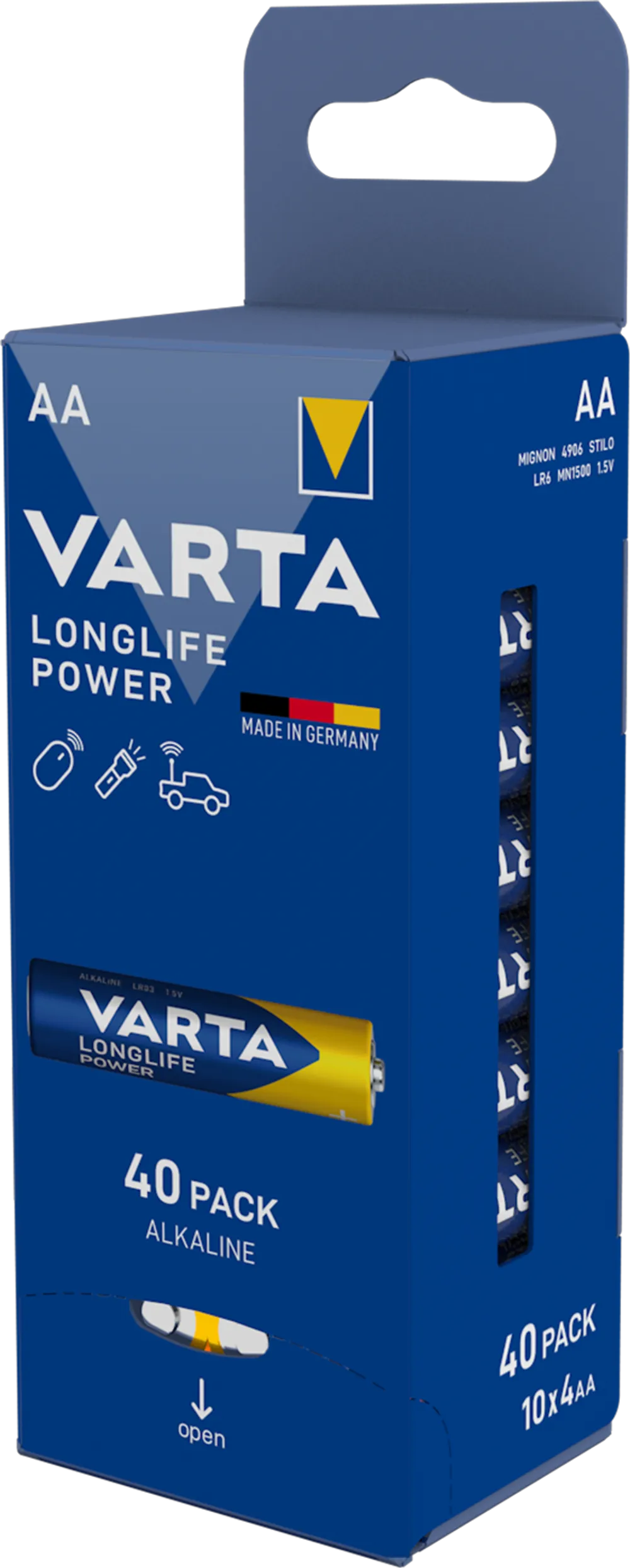 VARTA LONGLIFE Power AA Batteriespender 40