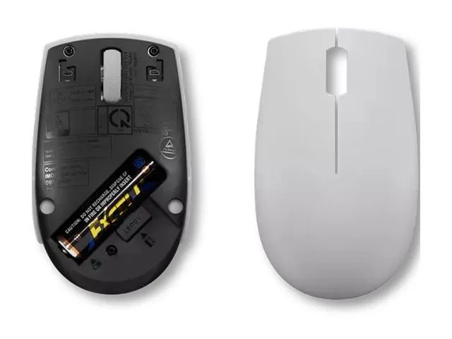Lenovo 300 Wireless Compact - Maus - mit Batterie - optisch - 3 Tasten - kabellos - 2.4 GHz - kabelloser Empfänger (USB)