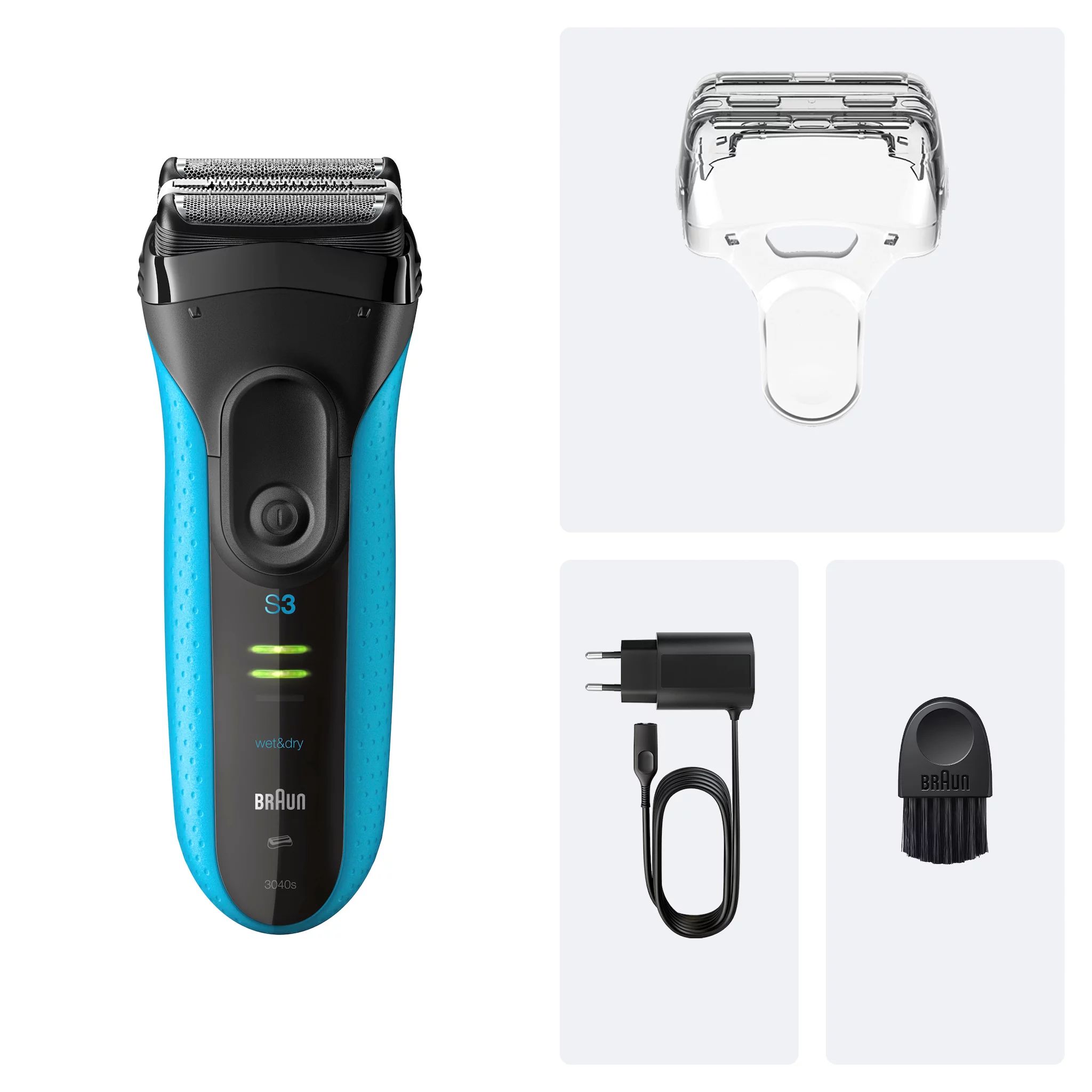 Braun Series 3 3040 Black/Blue