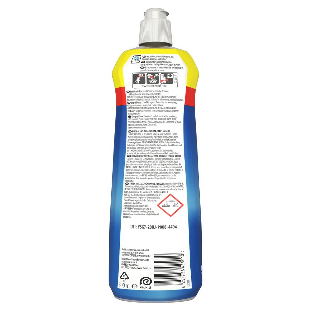 Finish Klarspüler Citrus 800ml