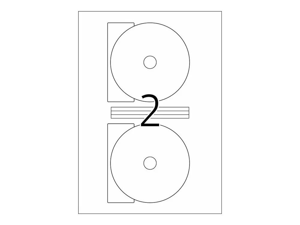 HERMA Special Maxi - Papier - matt - permanent selbstklebend - weiß - 116 mm rund 20 Etikett(en) (10 Bogen x 2)