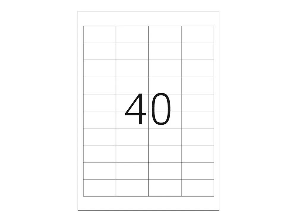 HERMA Premium - Selbstklebend - weiß - 48.5 x 25.4 mm 1000 Etikett(en) (25 Bogen x 40)