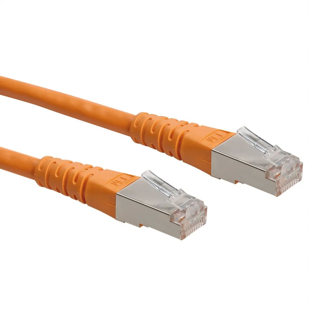 ROLINE Patchkabel Cat.6 (Class E) S/FTP (PiMF), orange, 2 m