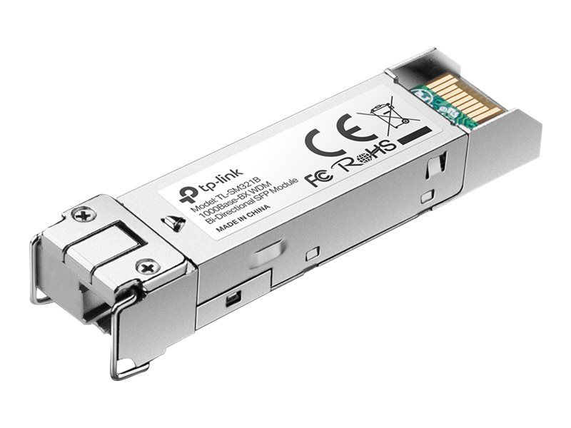 TP-LINK TL-SM321B-2 V1 - SFP (Mini-GBIC)-Transceiver-Modul - 1GbE - 1000Base-BX - LC/UPC Einzelmodus - bis zu 2 km - 1310 (TX)