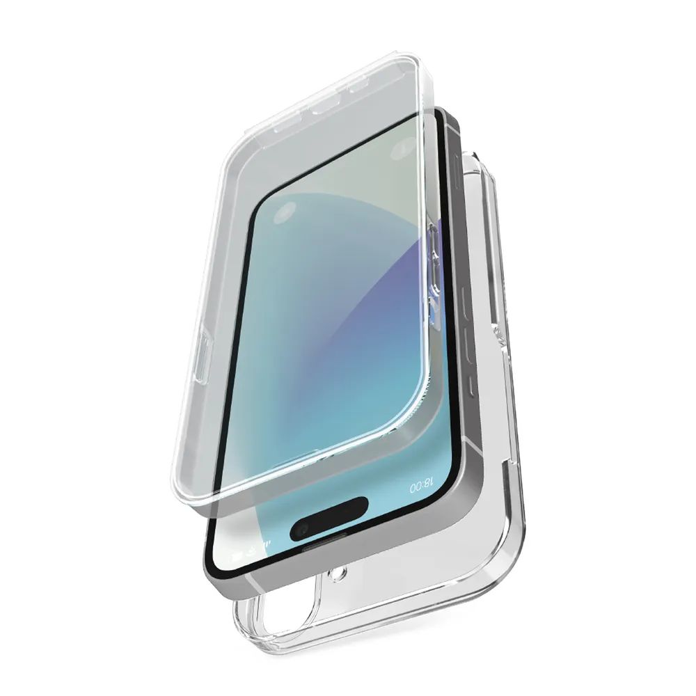 SBS EXTREME CASE 360° für iPhone 16 PLUS, transparent