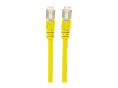 Intellinet Network Patch Cable, Cat6, 15m, Yellow, Copper, S/FTP, LSOH / LSZH, PVC, RJ45, Gold Plated Contacts, Snagless, Booted, Lifetime Warranty, Polybag - Patch-Kabel - RJ-45 (M)