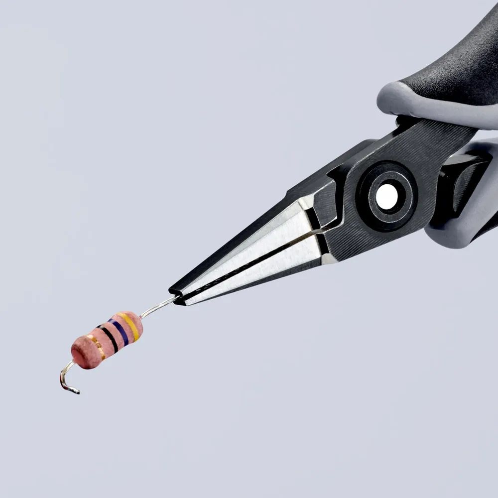 KNIPEX 34 42 130 ESD Präzisions-Elektronik-Greifzange ESD mit Mehrkomponenten-Hüllen brüniert 130 mm