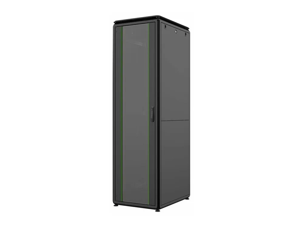 Lanview by Logon Data Line - Schrank Netzwerkschrank - 600 x 800 mm, data line - freistehend - Schwarz - 42HE - 48.3 cm (19")