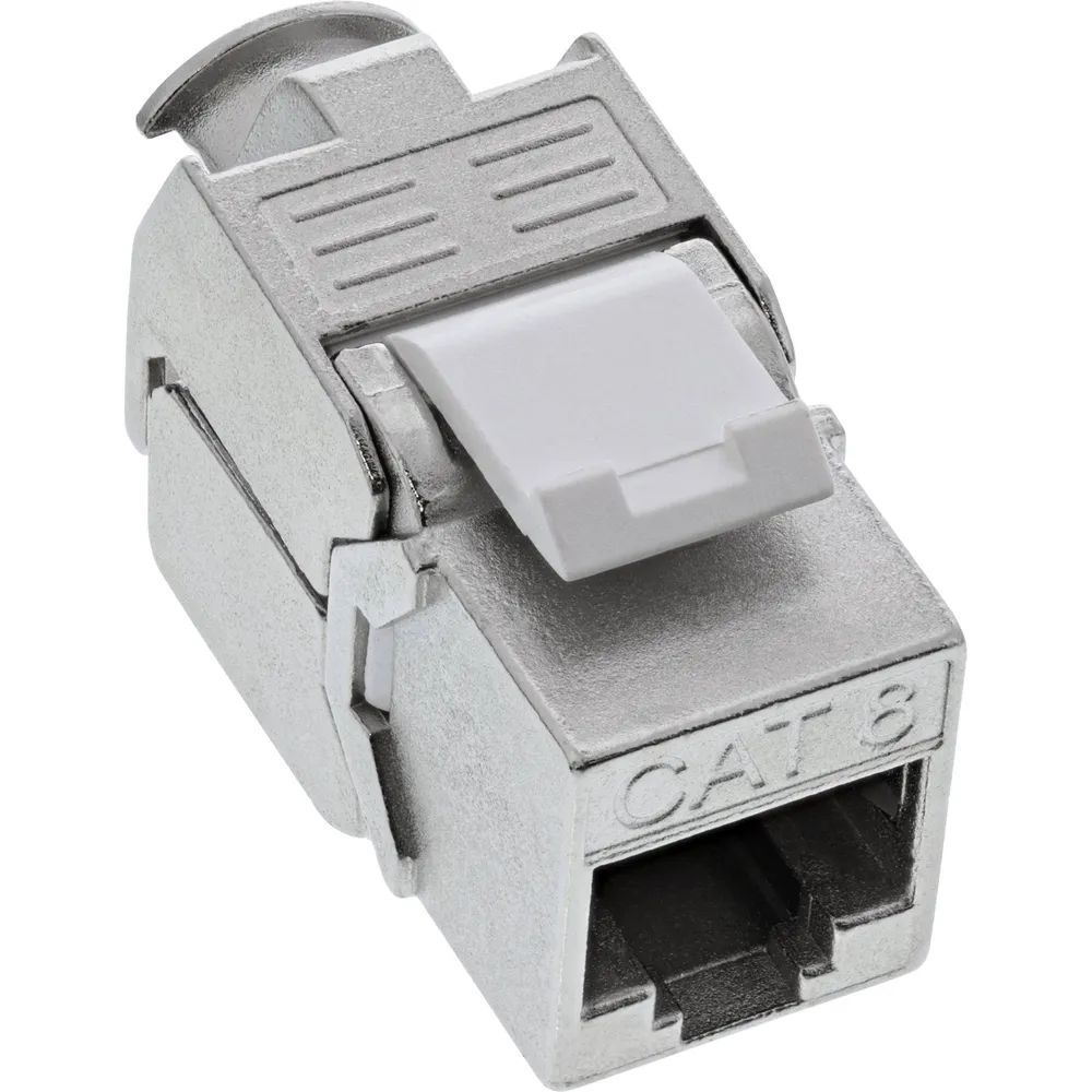 InLine Keystone RJ45 Buchse - SNAP-In - Cat.8.1 - schmale Ausführung