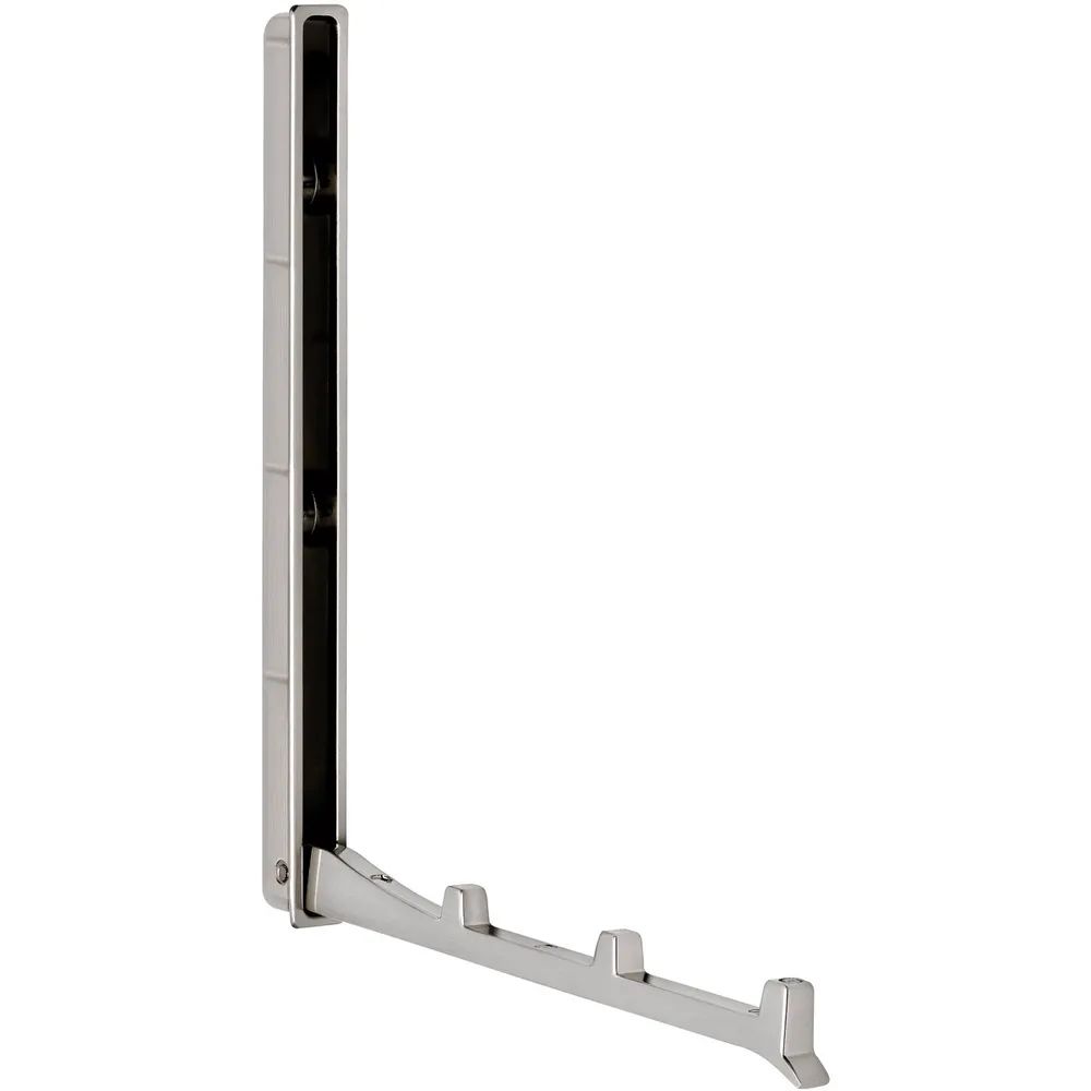 Siro Klapphaken Came zum Einlassen - 3 Haken, Höhe 177 mm, ZN Edelstahl Effekt