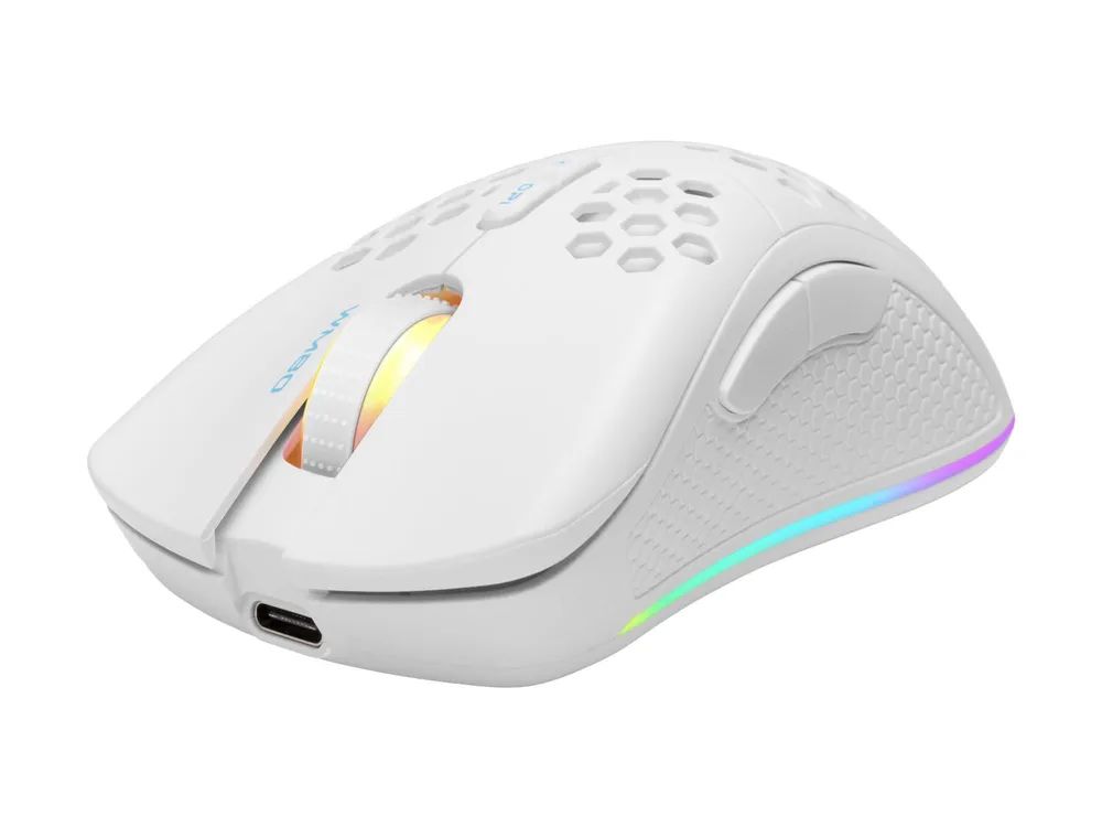 Deltaco GAMING WM80 - Maus - 7 Tasten - kabellos, kabelgebunden - 2.4 GHz - kabelloser Empfänger (USB)