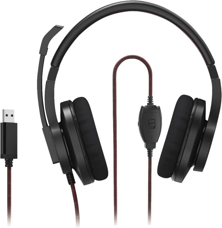 Hama Kopfbügel-Headset 139937 PC-Office-Headset HS-USB400 V2