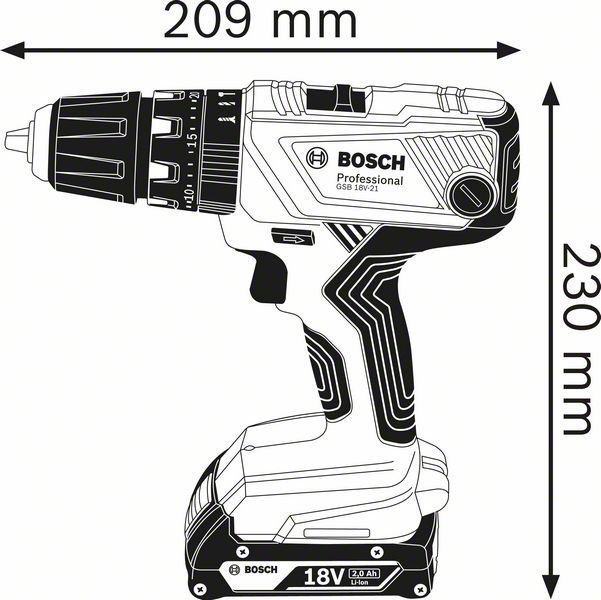 Bosch Professional GSB 18V-21 Solo