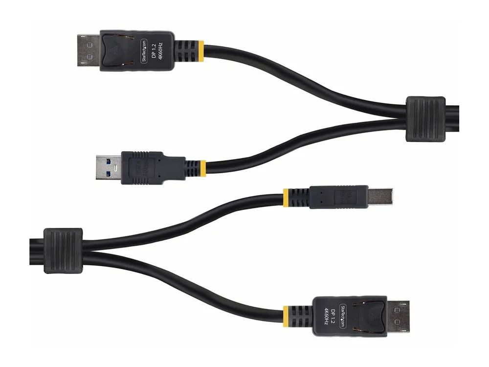 StarTech.com 10ft (3m) DisplayPort and USB 5Gbps KVM Cable - Tastatur- / Video- / Maus- (KVM-)