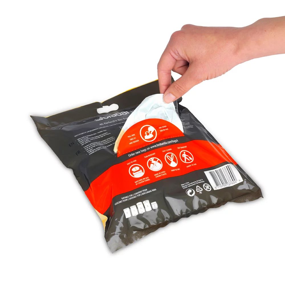 Brabantia Müllbeutel Spenderverpackung PerfectFit Beutel 3 L (A) 40Stk