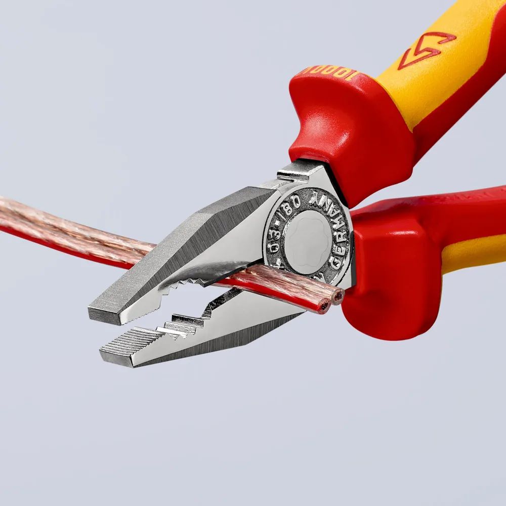 KNIPEX Kombizange isoliert mit 2K-Hüllen 180 mm
