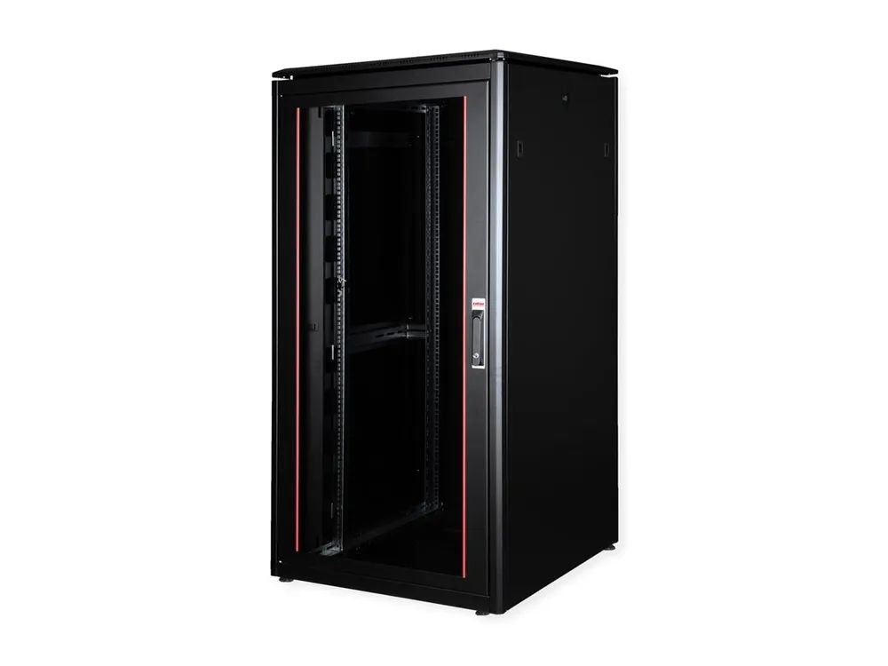 ROLINE Pro - Schrank Netzwerkschrank - mit Glastür, 800 x 800 mm (B x T)