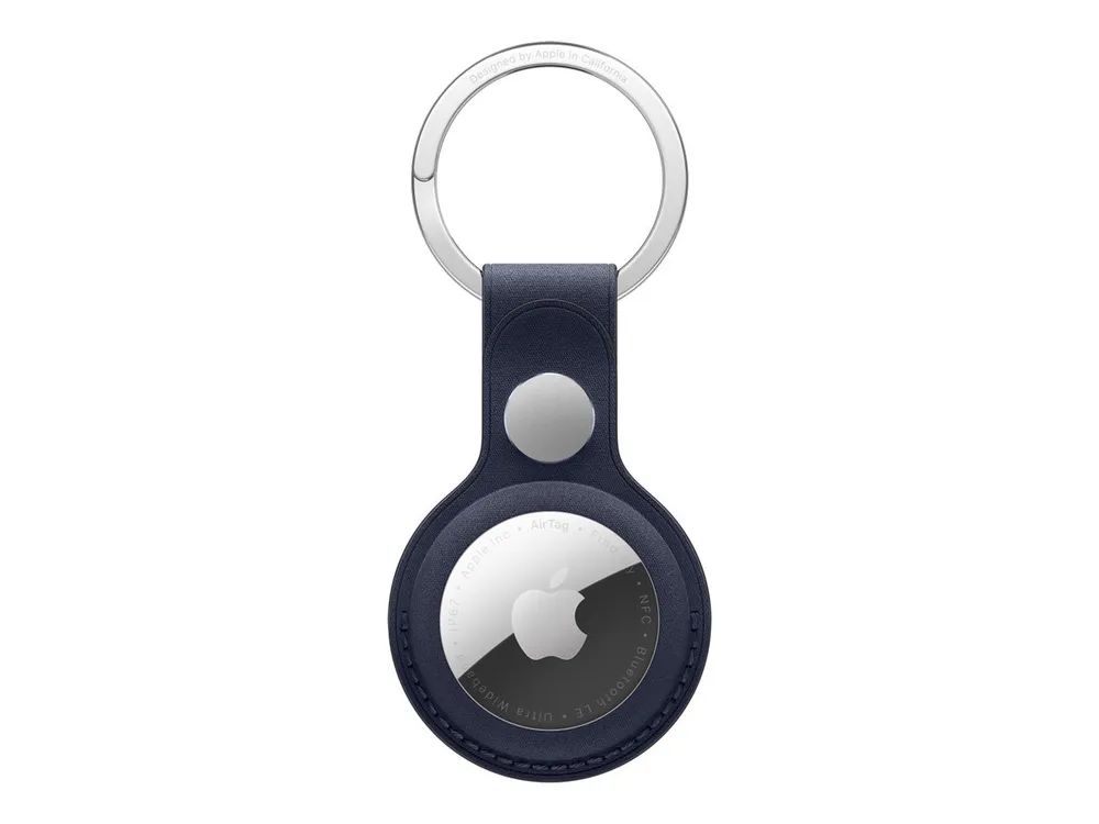 Apple Tasche für Airtag - stainless steel, Microtwill