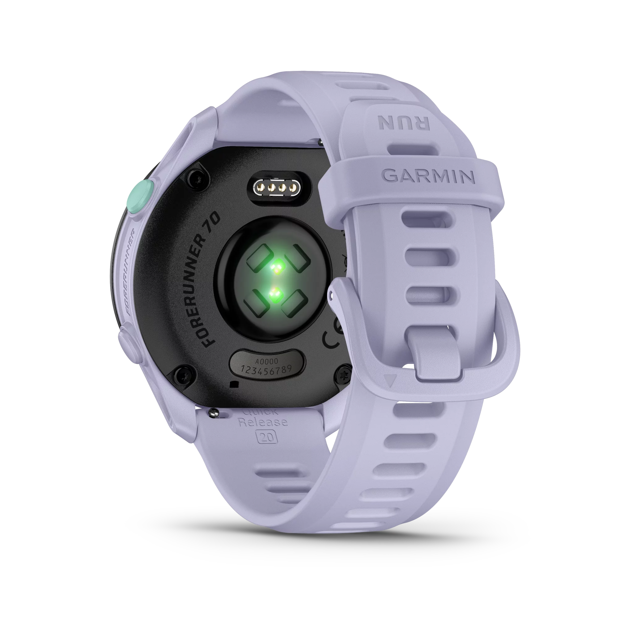 Garmin Forerunner 70 Cool Lavender/Schwarz mit Schnellwechsel-Silikon-Armband