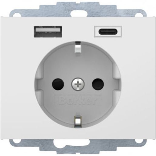 Berker K.1 SSD MIT 1X USB A/1X USB C / BERKER 48047009