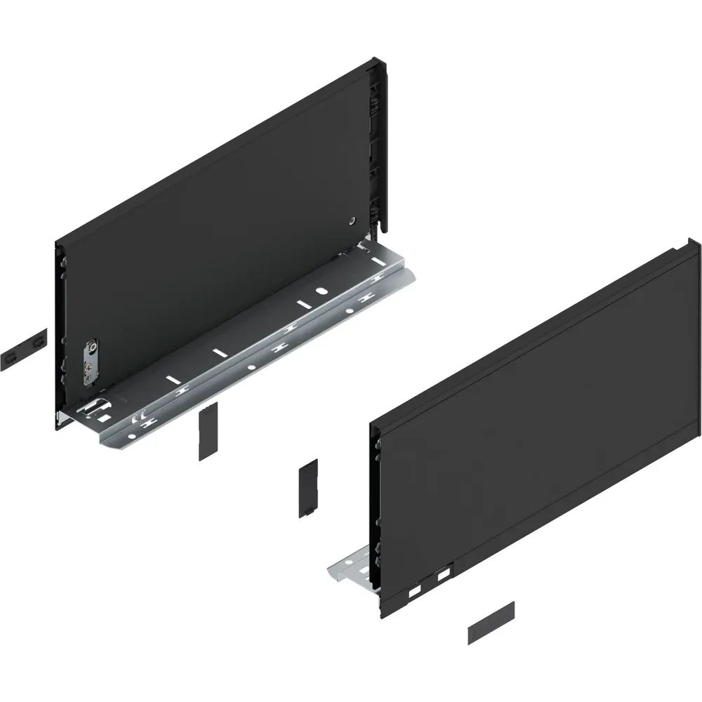 BLUM LEGRABOX pure Zarge Höhe C, NL 350, Carbonschwarz-matt