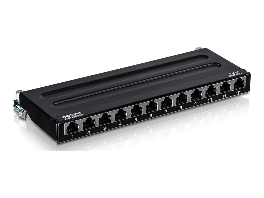 TRENDnet TC-P12C6AS - Patch Panel - geeignet für Wandmontage