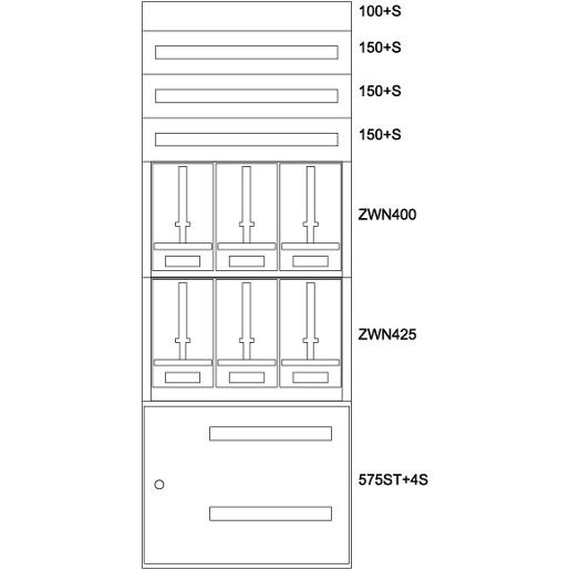 Eaton ZÄHLERVERTEILER-EINSATZ ST / EATON BPZMESSTN800/20-6STW 137694