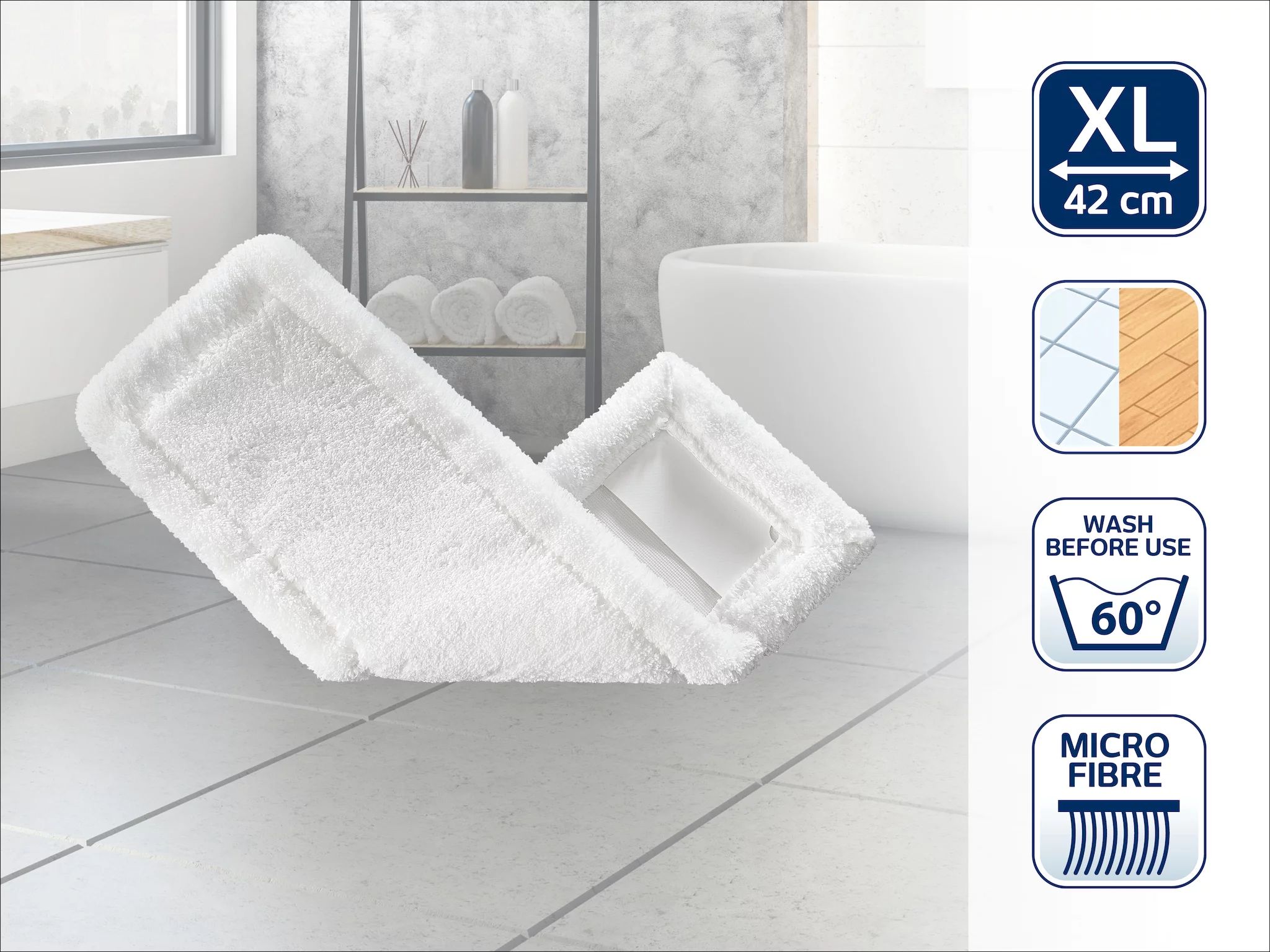 Leifheit 87017 Classic XL Microfibre Wischbezug
