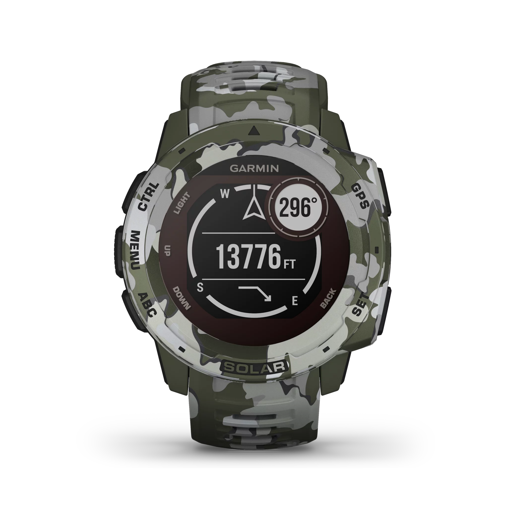 Garmin Instinct Solar – Camo, Grün