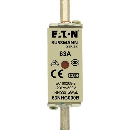 Eaton NH-SICH.EINSATZ 63A 500V GR000 / EATON NH000/ 63A 500V 63NHG000B